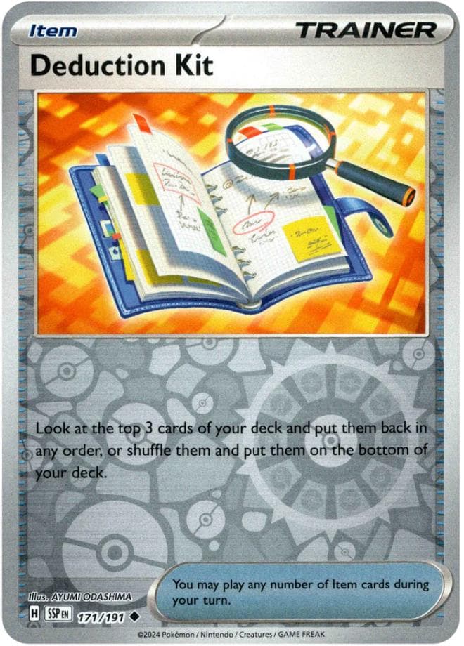 Deduction Kit [Reverse Holo] #171 — Pokemon Surging Sparks