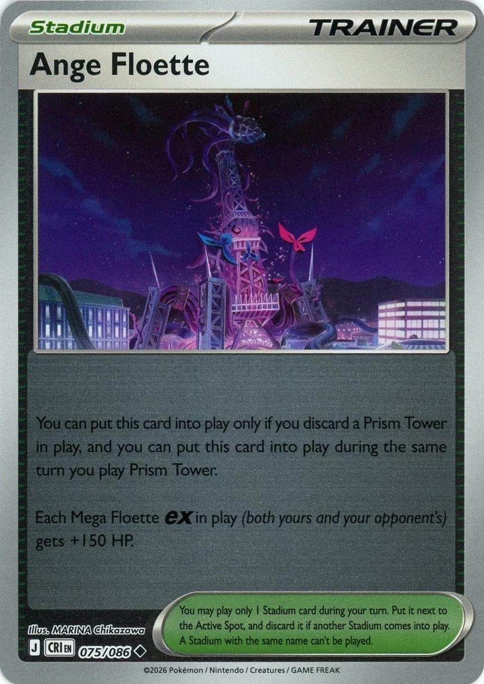 Ange Floette [Reverse Holo] #75 — Pokemon Chaos Rising