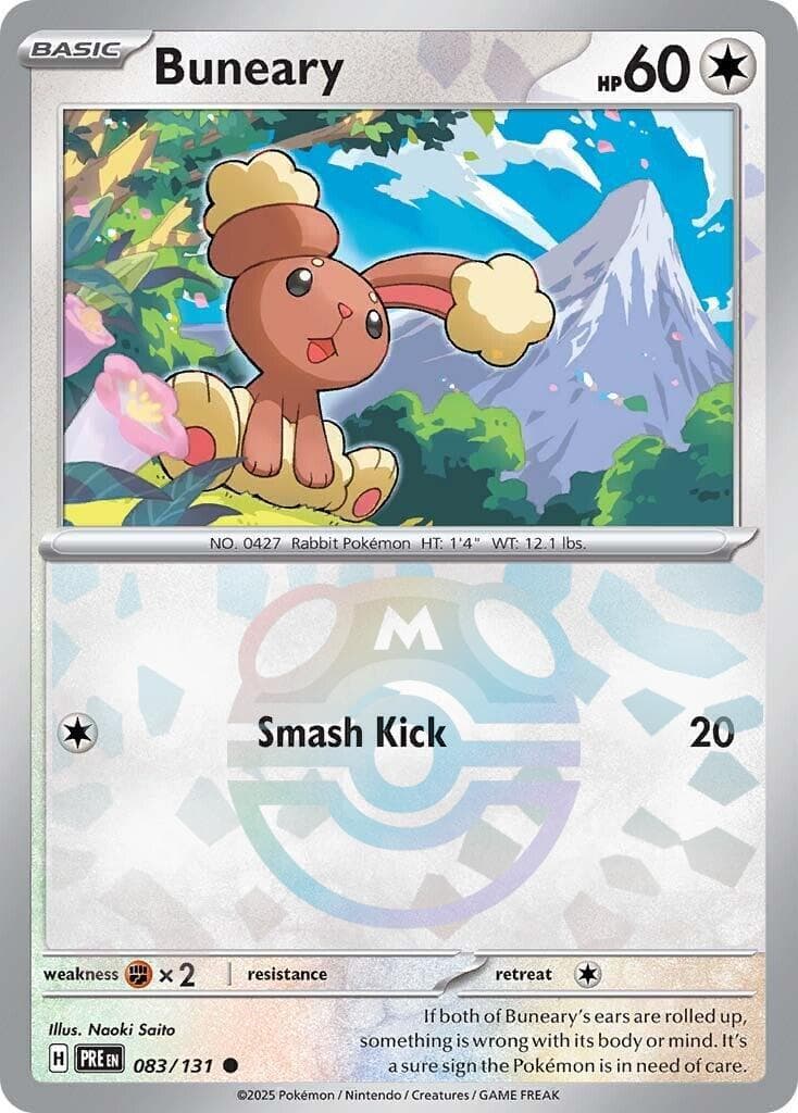 Buneary [Master Ball] #83 — Pokemon Prismatic Evolutions