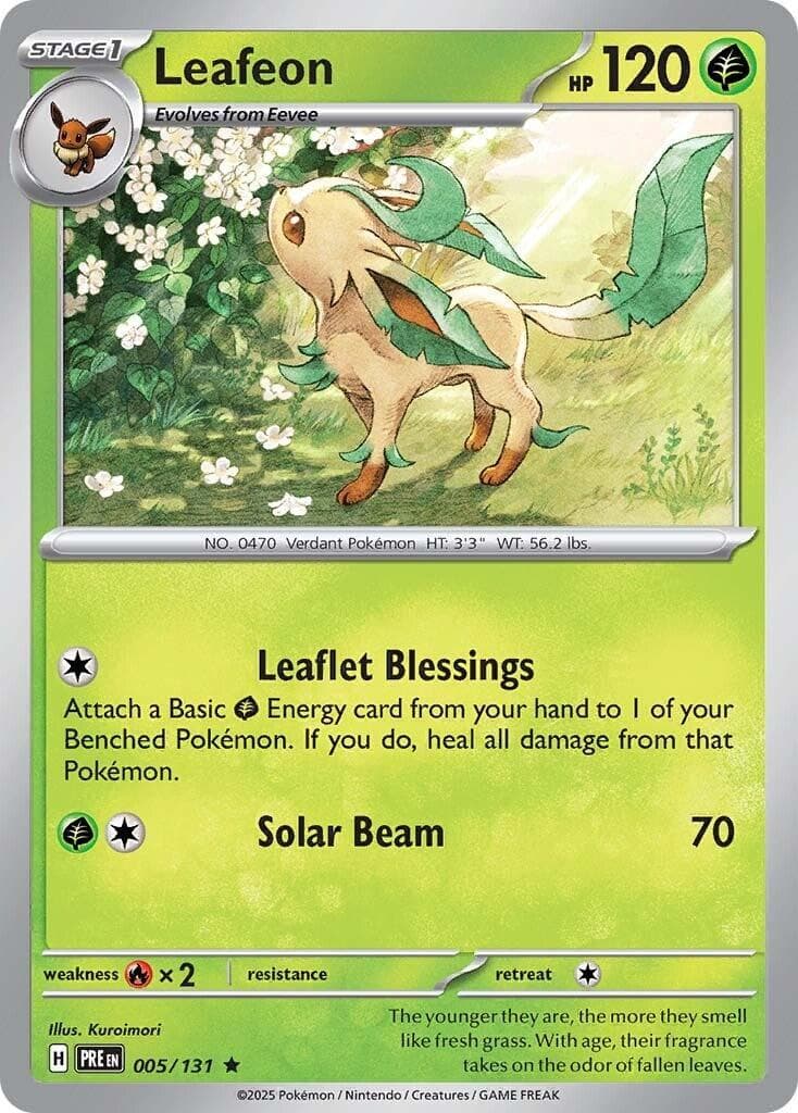 Leafeon #5 — Pokemon Prismatic Evolutions