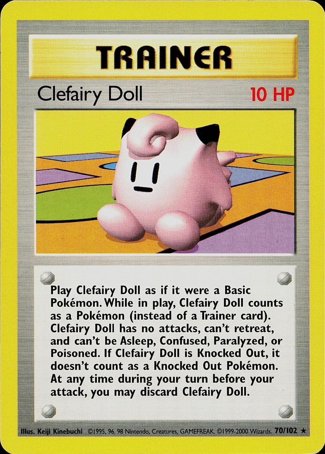 Clefairy Doll [1999-2000] #70 — Pokemon Base Set
