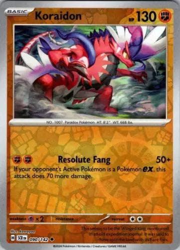 Koraidon [Reverse Holo] #90 — Pokemon Stellar Crown