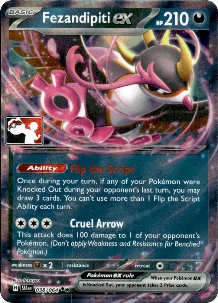 Fezandipiti Ex [Prize Pack] #38 — Pokemon Shrouded Fable