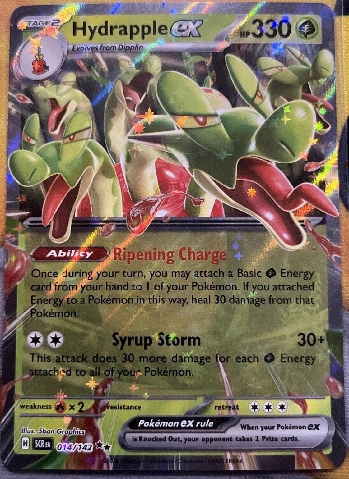 Hydrapple Ex [Cosmos Holo] #14 — Pokemon Stellar Crown
