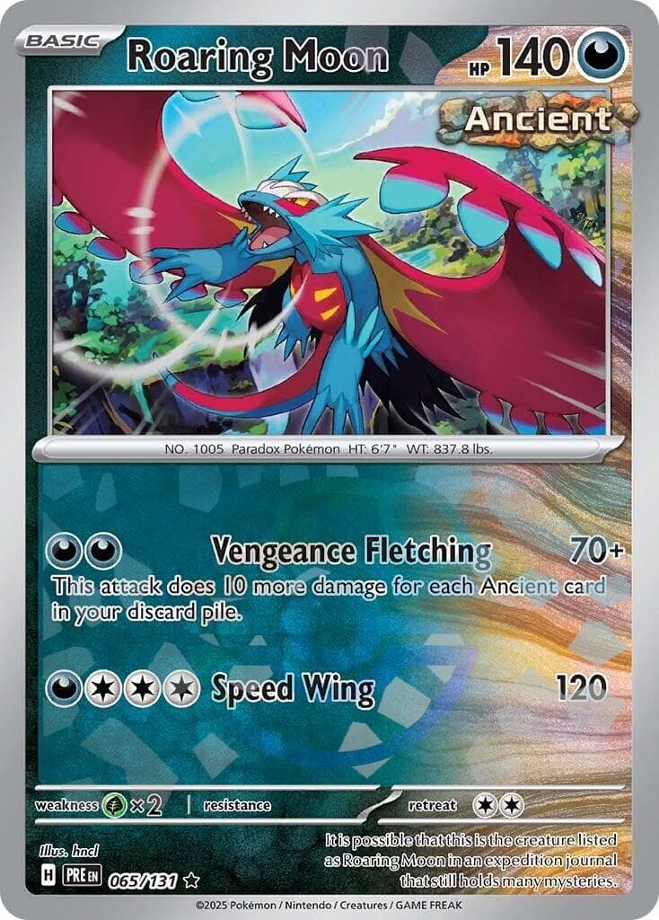 Roaring Moon [Master Ball] #65 — Pokemon Prismatic Evolutions