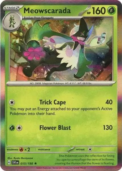 Meowscarada [Holo] #15 — Pokemon Scarlet & Violet