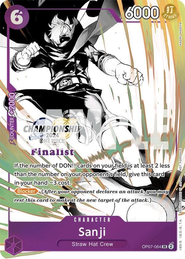 Sanji [Championship 2024 Finalist Vol. 2] OP07-064 — One Piece 500 Years in the Future