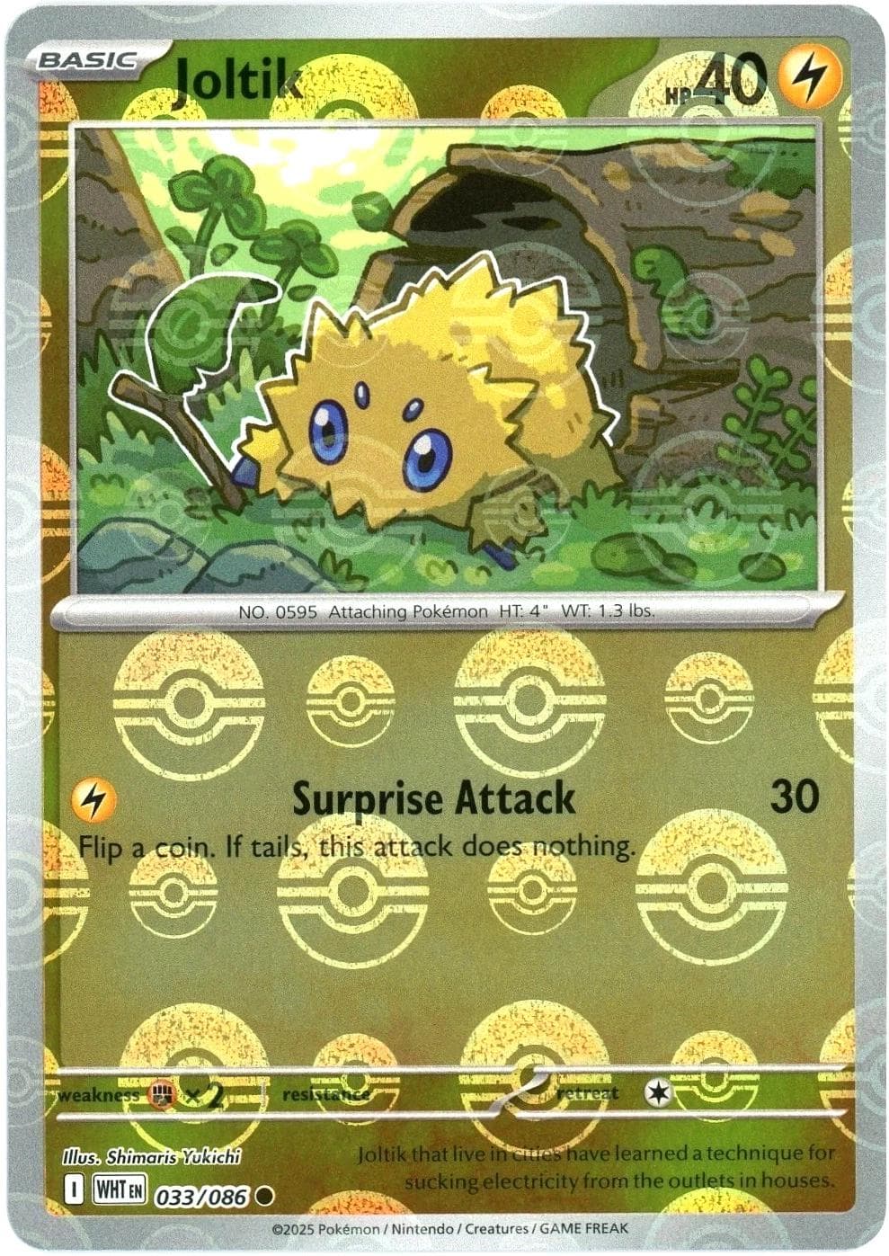 Joltik [Poke Ball] #33 — Pokemon White Flare