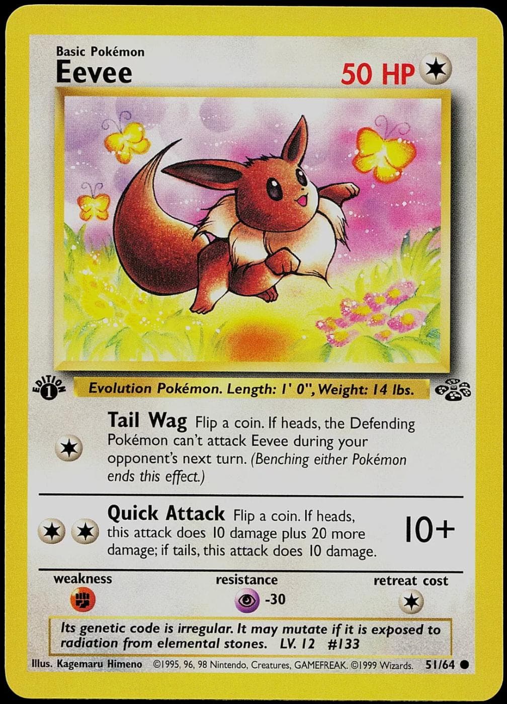 Eevee [1st Edition] #51 — Pokemon Jungle