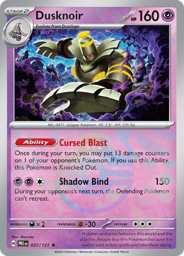Dusknoir [Master Ball] #37 — Pokemon Prismatic Evolutions