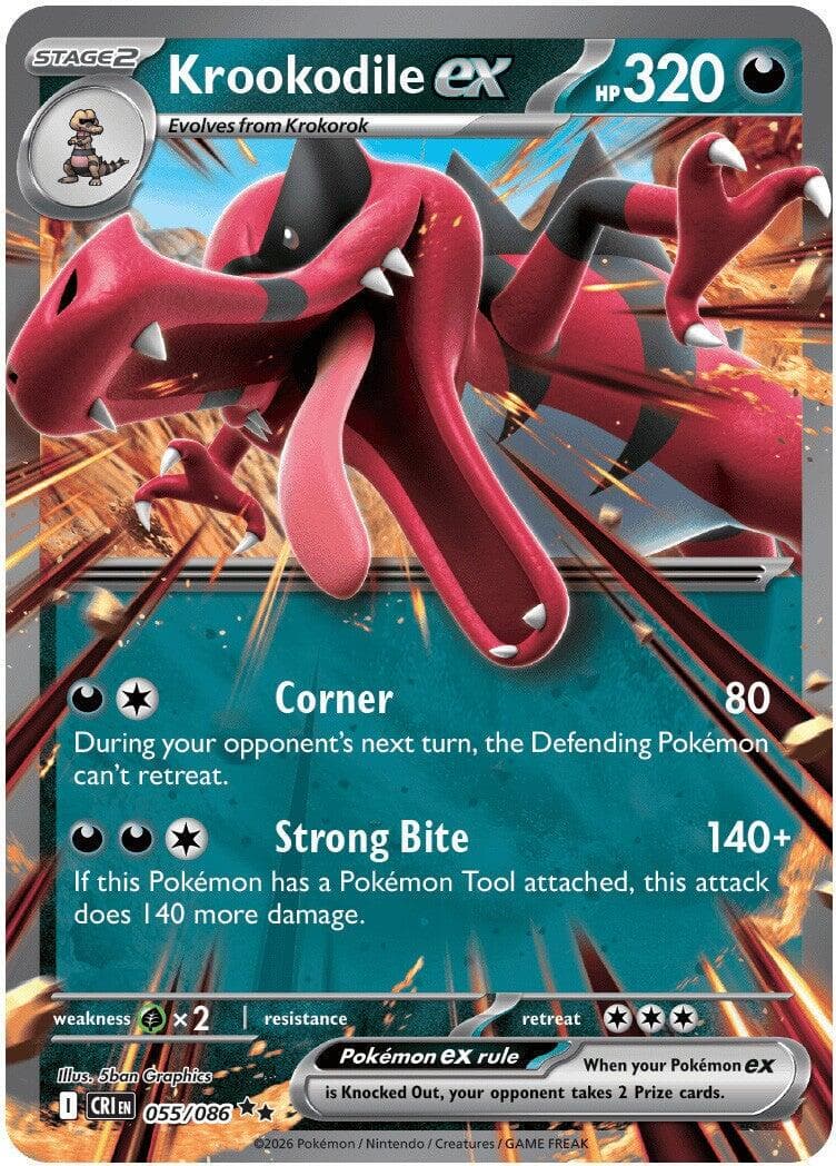 Krookodile ex #55 — Pokemon Chaos Rising