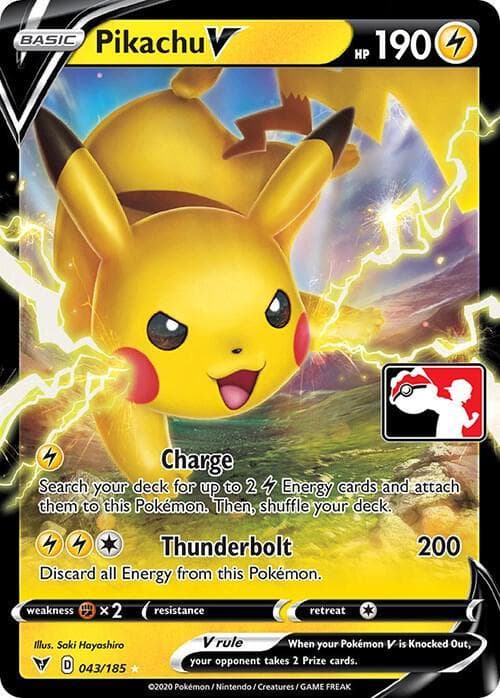 Pikachu V [Prize Pack] #43 — Pokemon Vivid Voltage