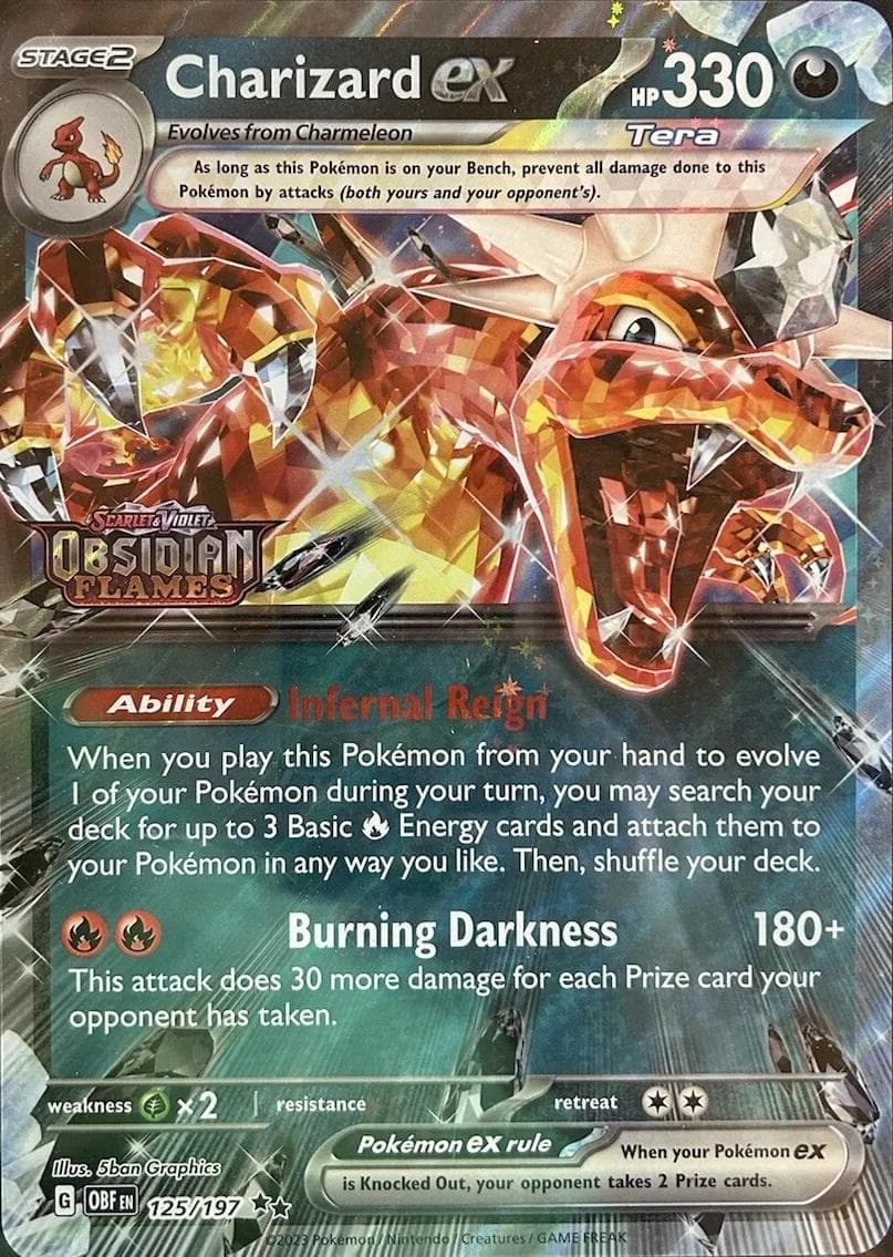 Charizard Ex [Jumbo] #125 — Pokemon Obsidian Flames