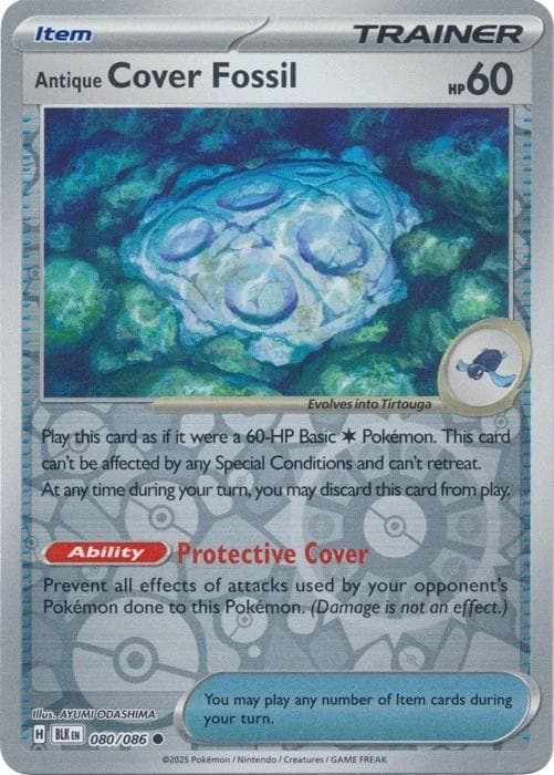 Antique Cover Fossil [Reverse] #80 — Pokemon Black Bolt