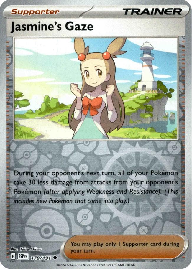 Jasmine's Gaze [Reverse Holo] #178 — Pokemon Surging Sparks