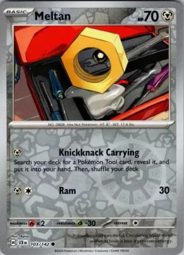 Meltan [Reverse Holo] #103 — Pokemon Stellar Crown
