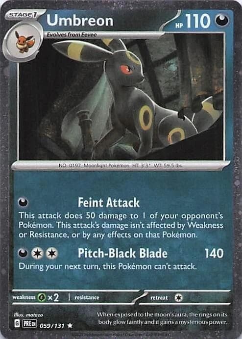 Umbreon [Cosmos Holo] #59 — Pokemon Prismatic Evolutions