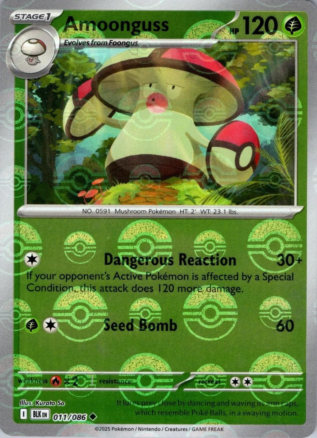 Amoonguss [Poke Ball] #11 — Pokemon Black Bolt
