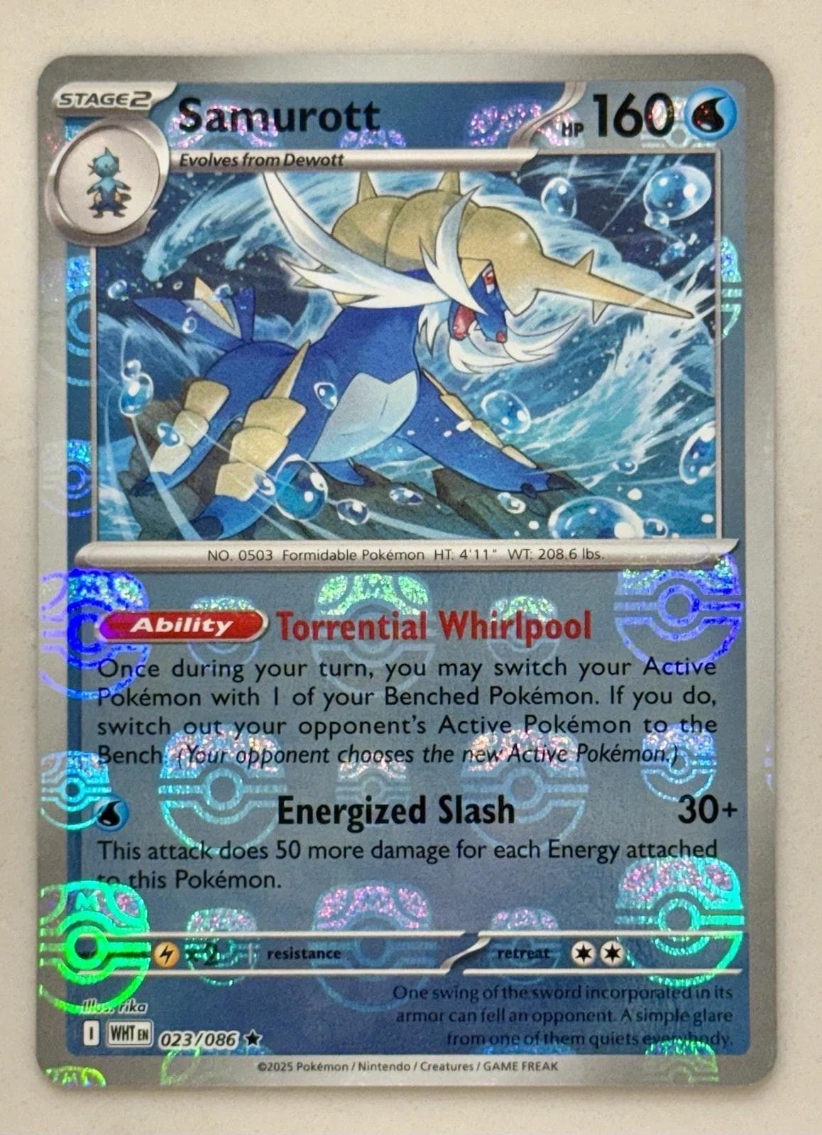 Samurott [Master Ball] #23 — Pokemon White Flare