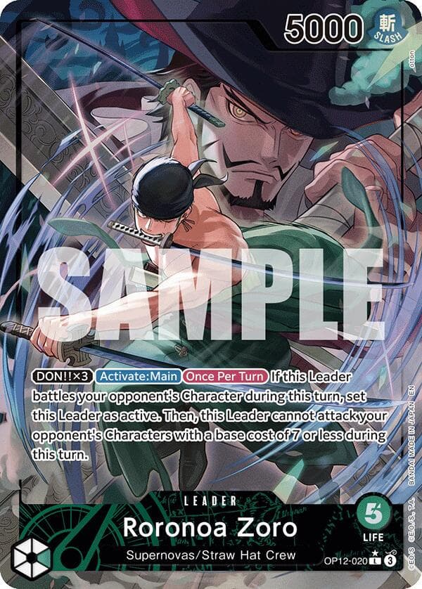 Roronoa Zoro [Alternate Art] OP12-020 — One Piece Legacy of the Master