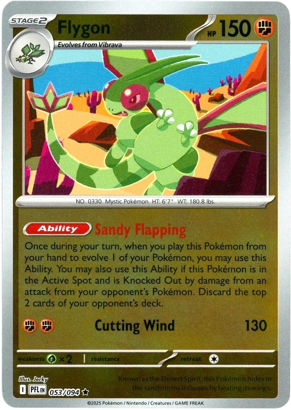 Flygon [Reverse Holo] #53 — Pokemon Phantasmal Flames