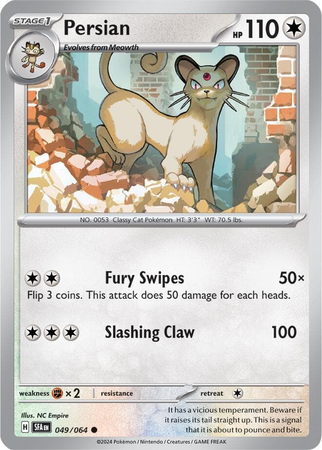 Persian #49 — Pokemon Shrouded Fable