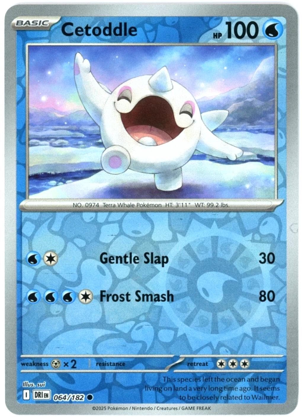 Cetoddle [Reverse Holo] #64 — Pokemon Destined Rivals