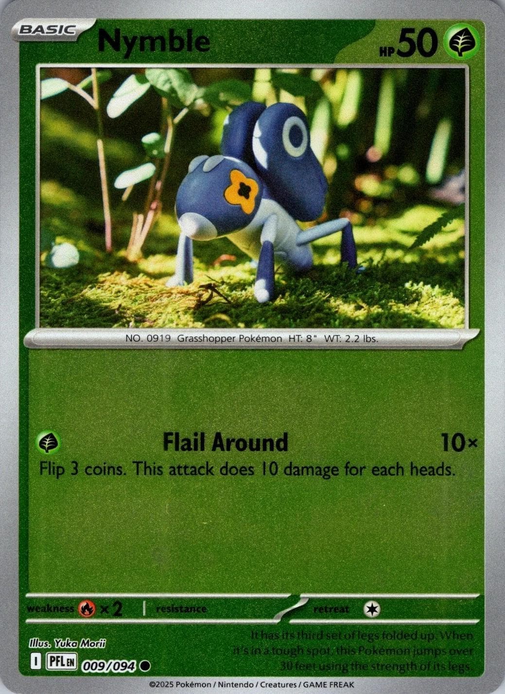 Nymble [Reverse Holo] #9 — Pokemon Phantasmal Flames
