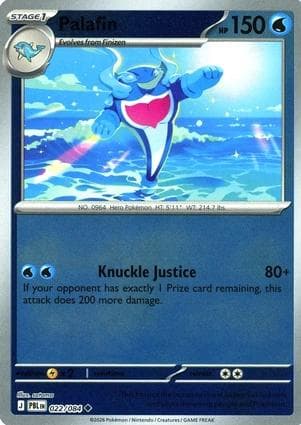 Palafin [Reverse Holo] #22 — Pokemon Pitch Black