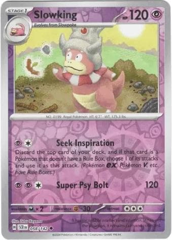 Slowking [Reverse Holo] #58 — Pokemon Stellar Crown