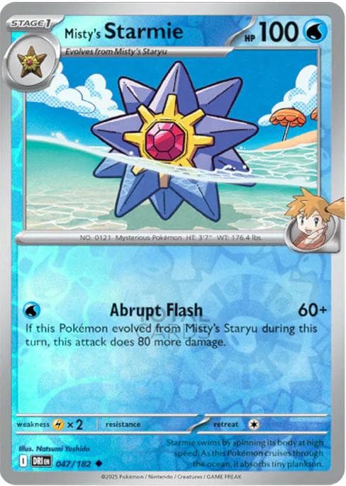 Misty's Starmie [Reverse Holo] #47 — Pokemon Destined Rivals