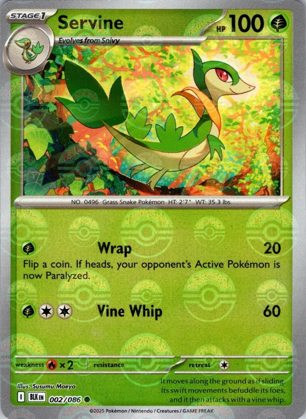 Servine [Poke Ball] #2 — Pokemon Black Bolt