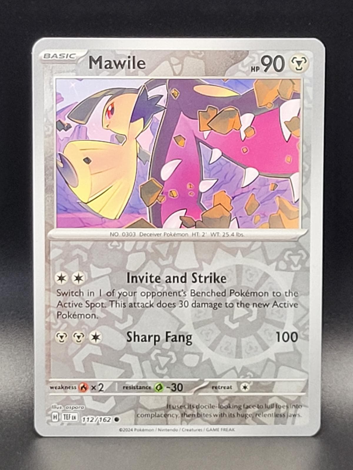 Mawile [Reverse Holo] #112 — Pokemon Temporal Forces