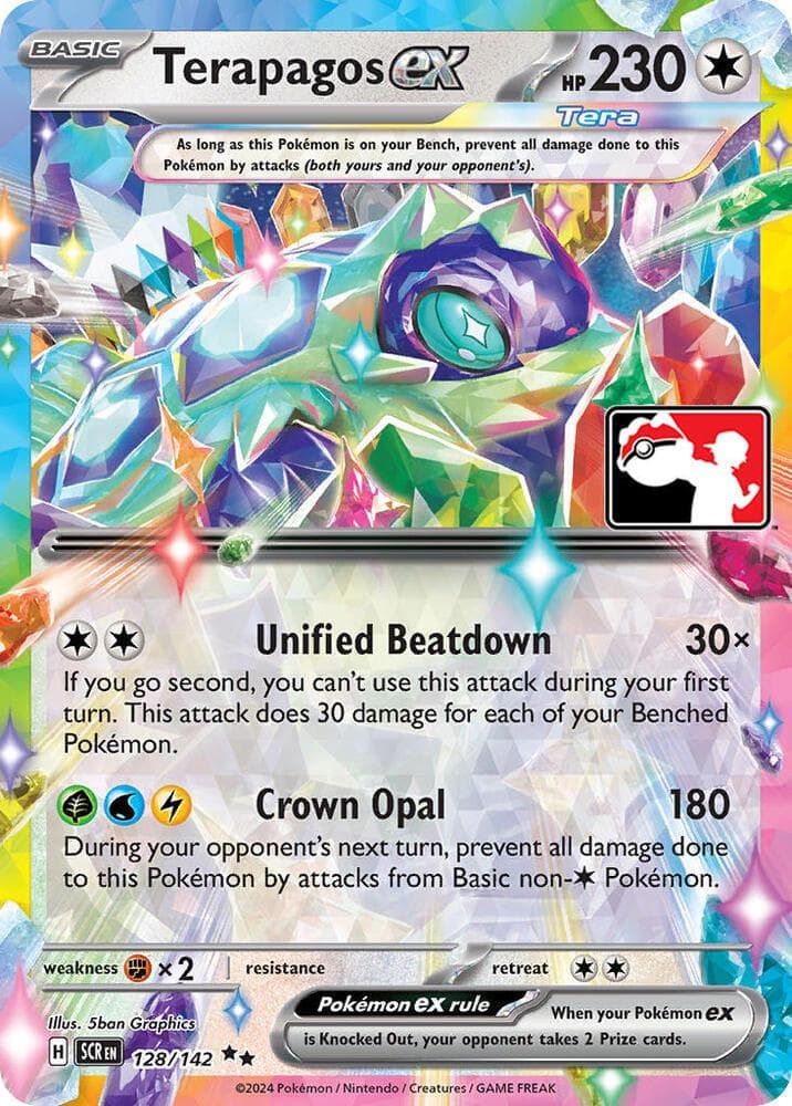 Terapagos Ex [Prize Pack] #128 — Pokemon Stellar Crown