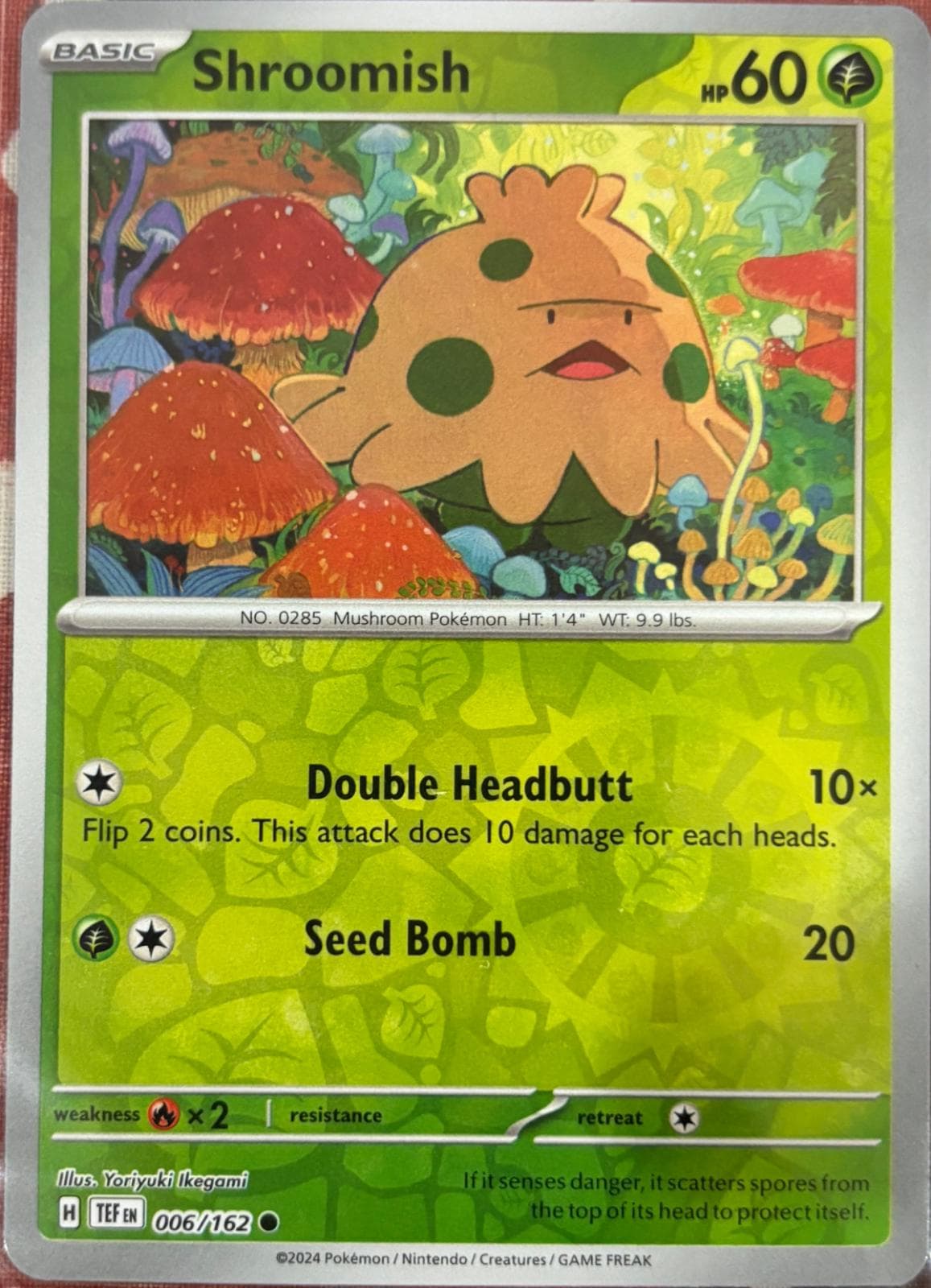 Shroomish [Reverse Holo] #6 — Pokemon Temporal Forces