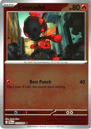 Charcadet [Reverse Holo] #11 — Pokemon Pitch Black