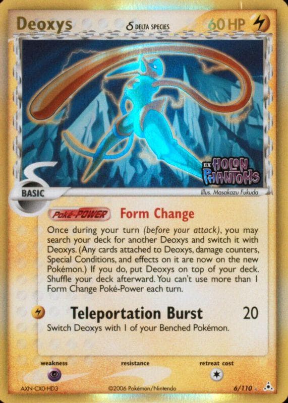 Deoxys [Speed] [Reverse Holo] #6 — Pokemon Holon Phantoms