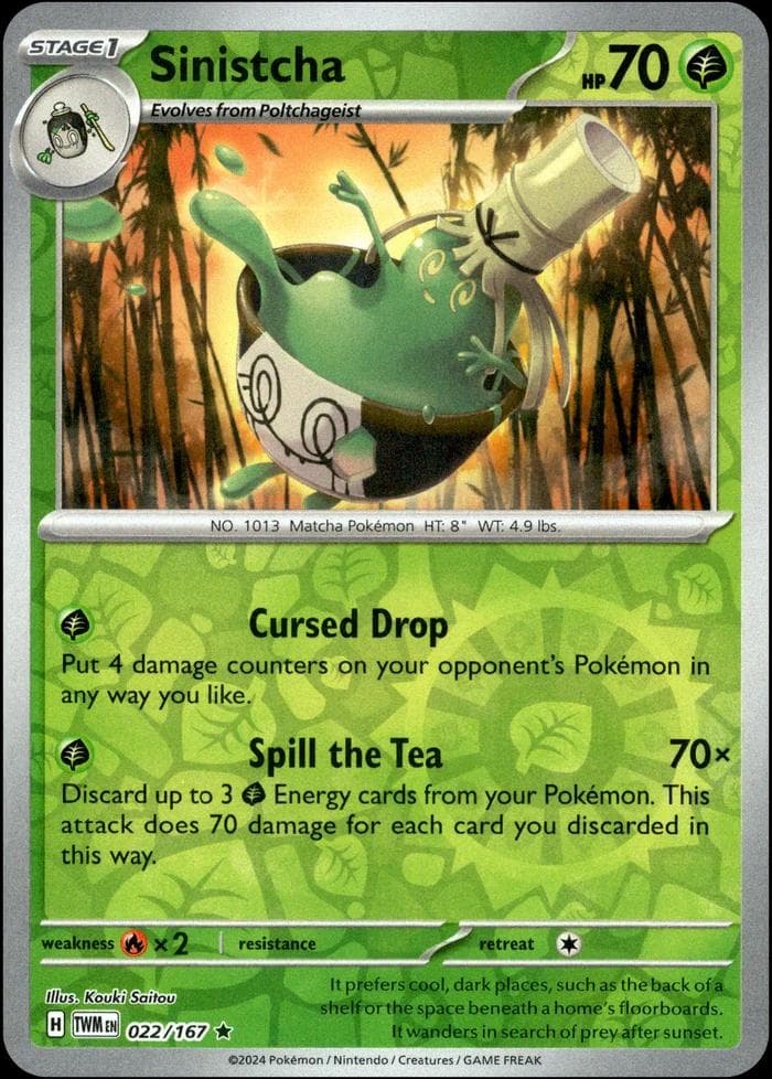 Sinistcha [Reverse Holo] #22 — Pokemon Twilight Masquerade