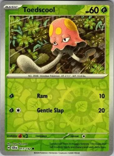 Toedscool [Reverse Holo] #17 — Pokemon Stellar Crown
