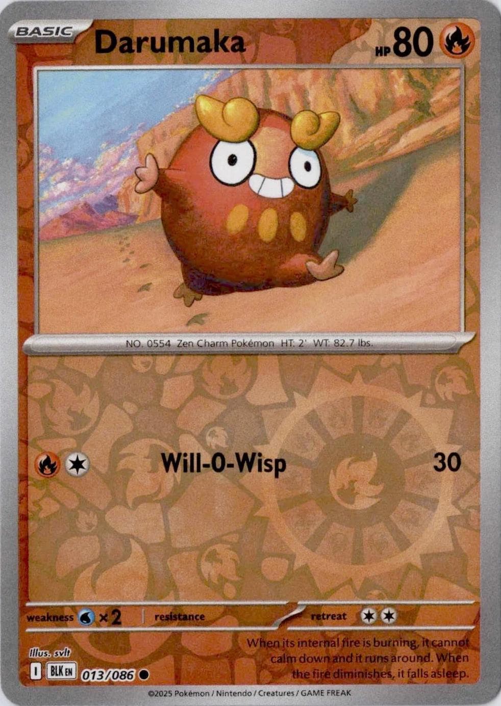 Darumaka [Reverse] #13 — Pokemon Black Bolt