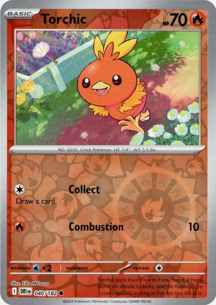 Torchic [Reverse Holo] #40 — Pokemon Destined Rivals