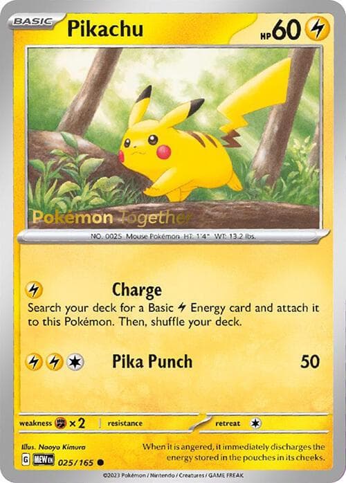 Pikachu [Pokemon Together] #25 — Pokemon Scarlet & Violet 151