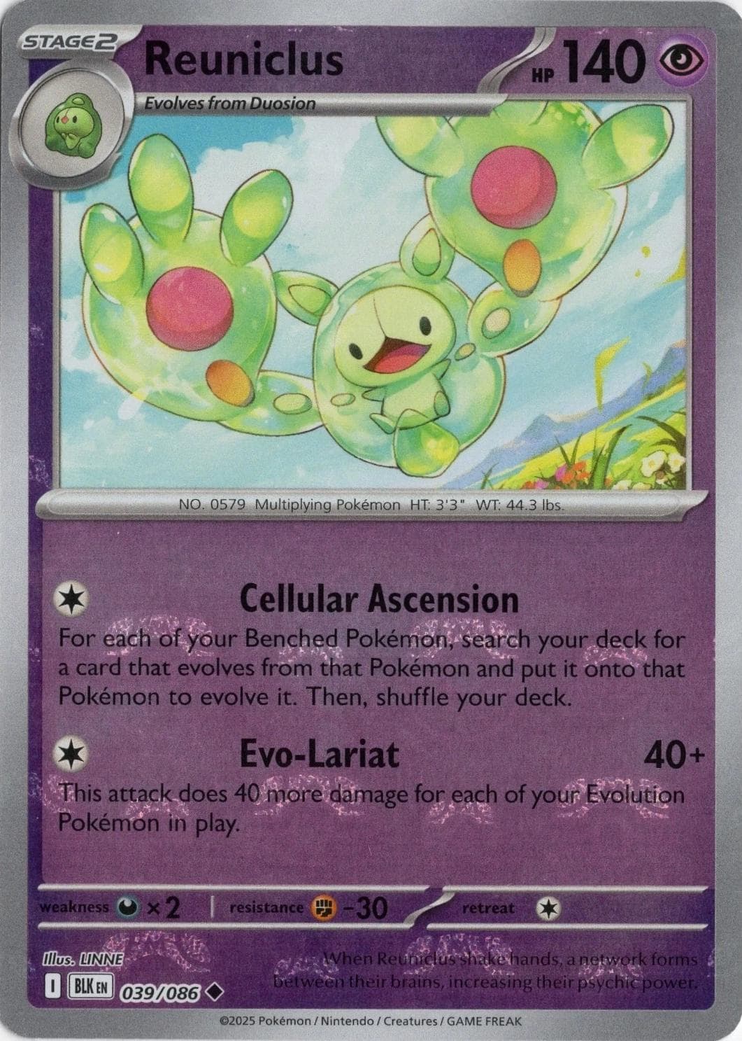 Reuniclus [Master Ball] #39 — Pokemon Black Bolt