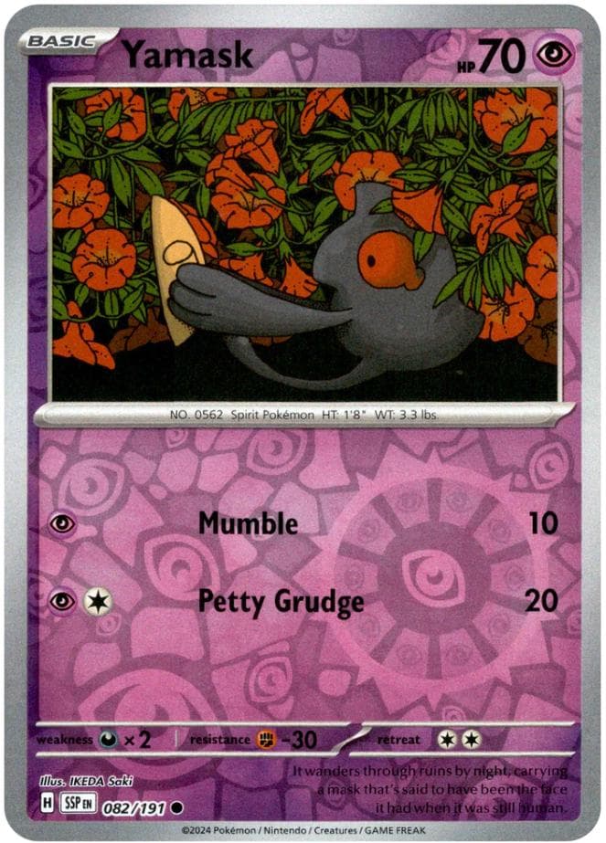 Yamask [Reverse Holo] #82 — Pokemon Surging Sparks