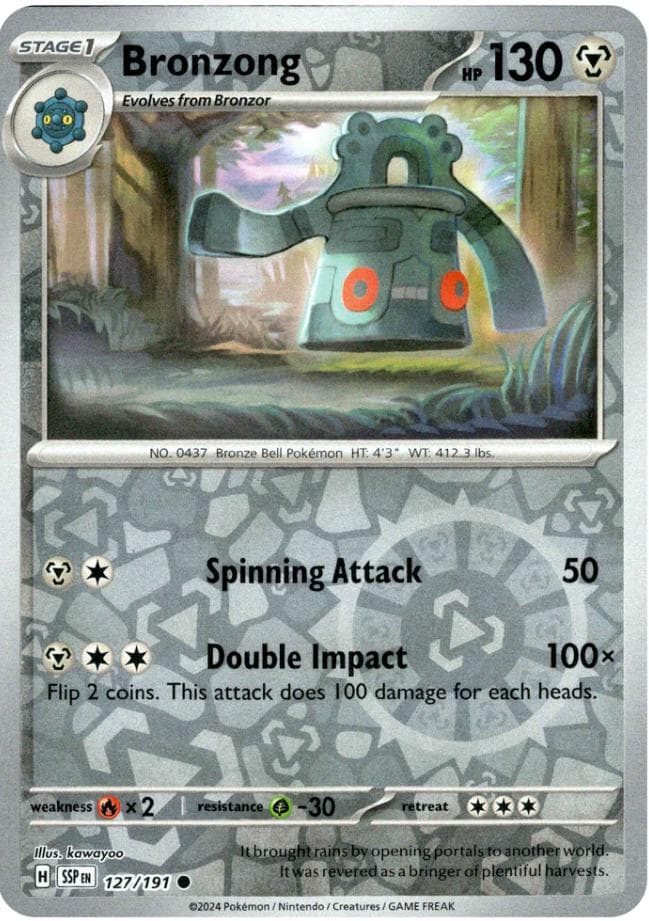 Bronzong [Reverse Holo] #127 — Pokemon Surging Sparks