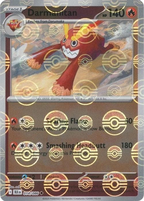 Darmanitan [Poke Ball] #14 — Pokemon Black Bolt