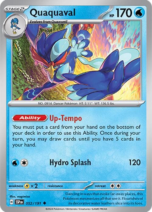 Quaquaval #52 — Pokemon Surging Sparks