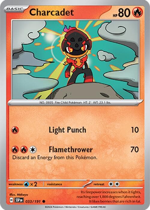 Charcadet #33 — Pokemon Surging Sparks
