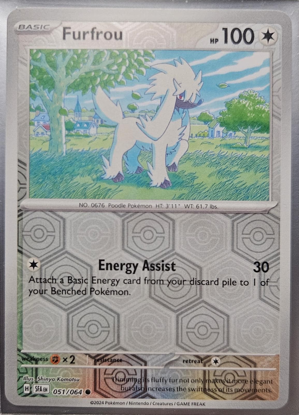 Furfrou [Reverse Holo] #51 — Pokemon Shrouded Fable