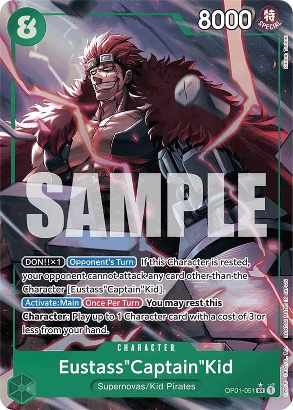 Eustass Captain Kid [Full Art PRB01] OP01-051 — One Piece Romance Dawn